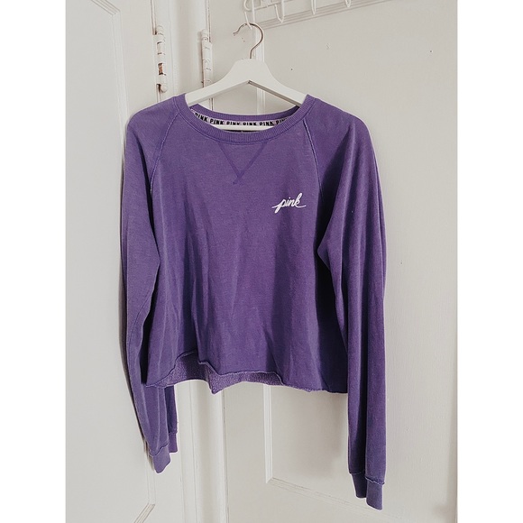 PINK Victoria's Secret Tops - VS PINK Cropped Long Sleeve